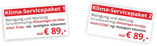 Klimaanlagen-Paket Reinigung & Wartung nur 89,- zzgl. Material